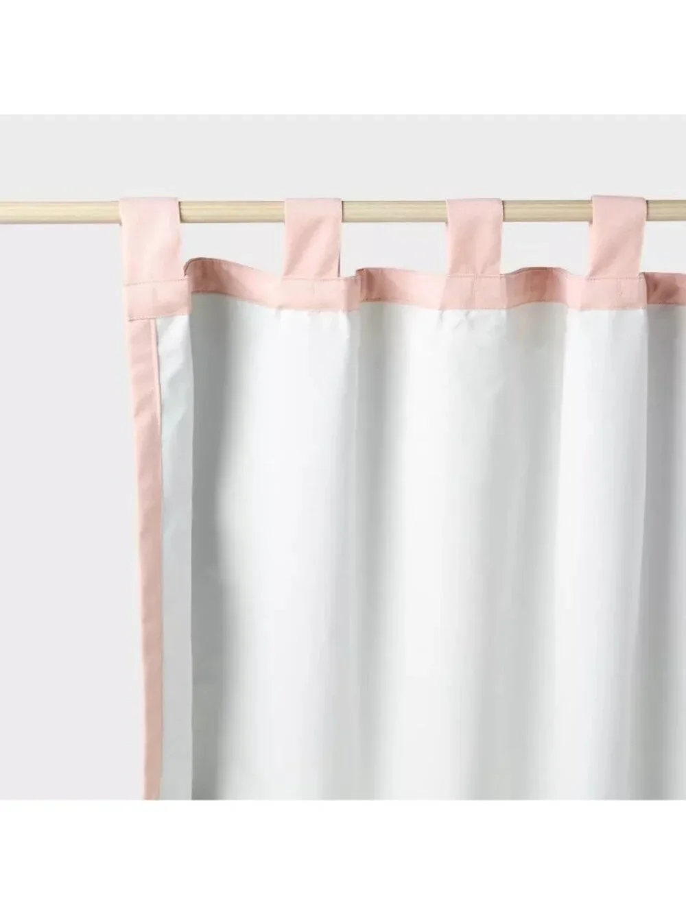 Pillowfort Faux Tie Top Single Blackout & Lined Pink Curtain Panel 42